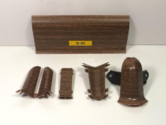 Плинтус Плинтус Ideal Comfort 55mm Орех 291 фото 1 | FLOORDEALER